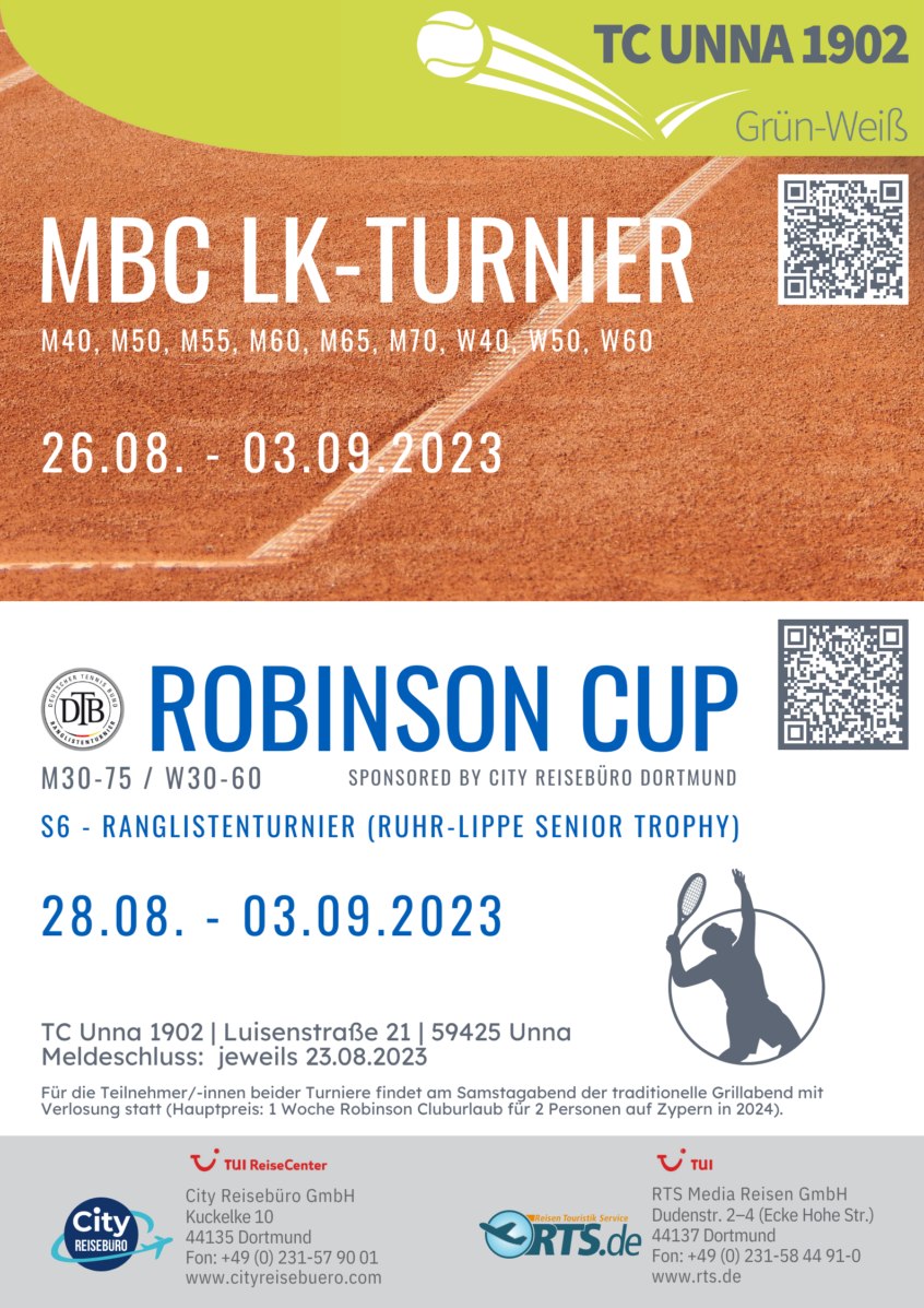 Poster MBC LK-Turnier und Robinson Cup